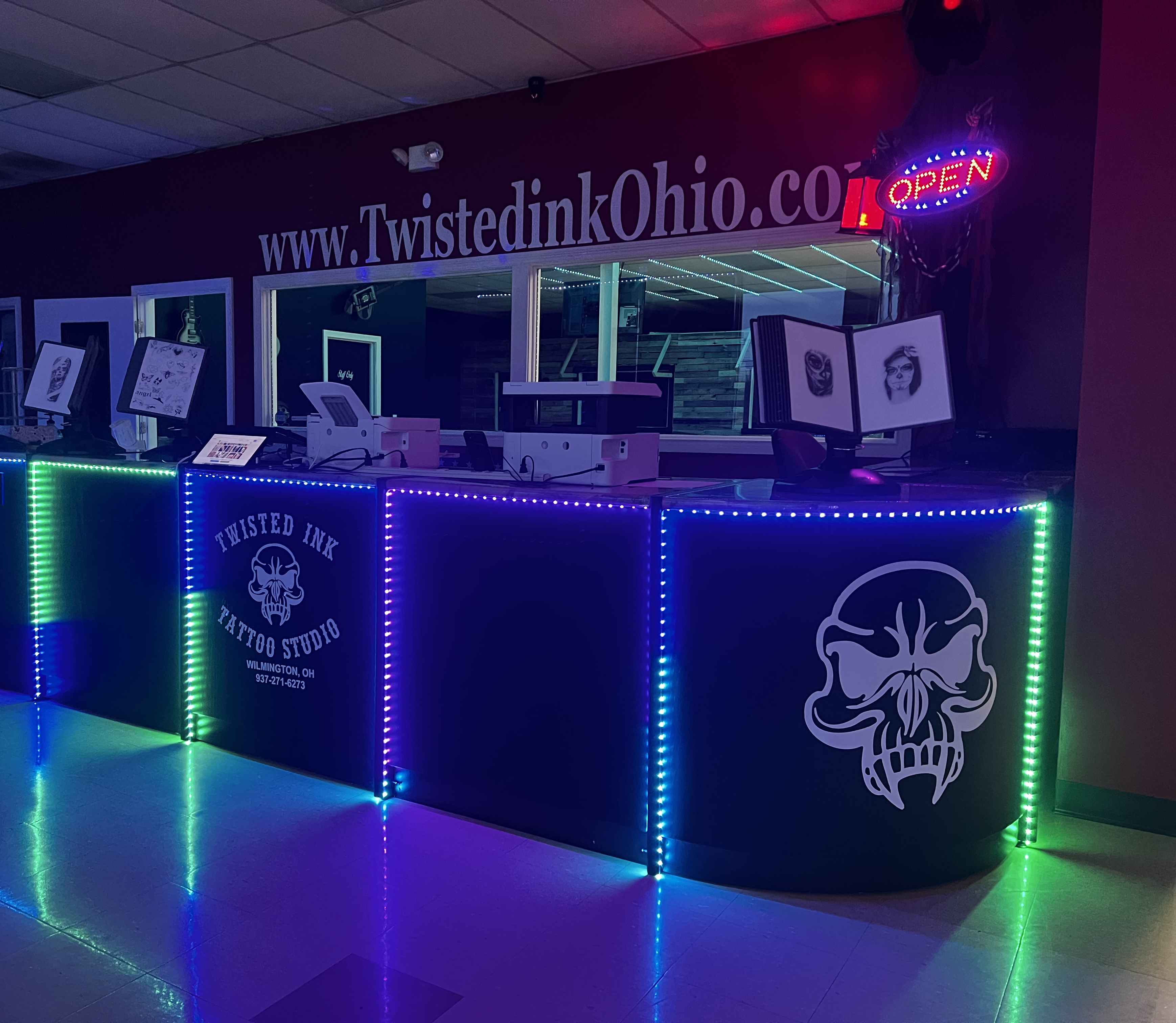Image of the Twisted Ink Studio in WIlmington Ohio